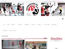 Tablet Screenshot of handball-in-meerbusch.de